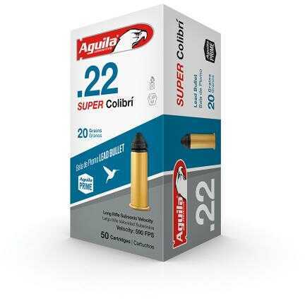 Aguila .22 Super Colibrí / Long Rifle Subsonic Lead Bullet Md: 1B222339
